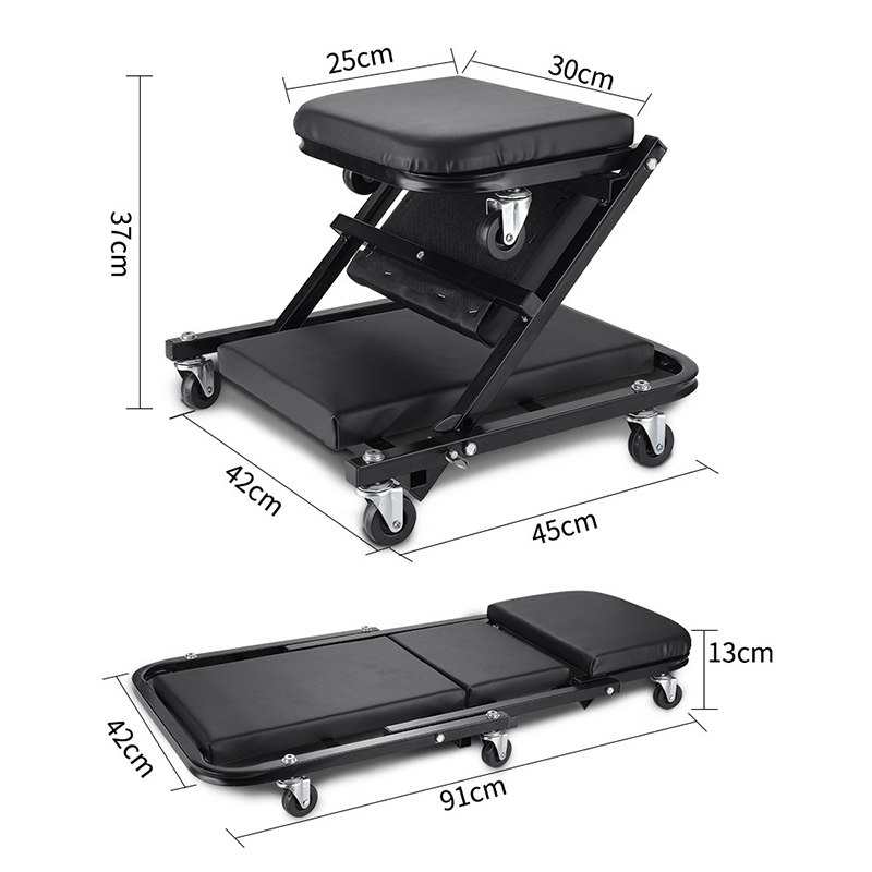 36-inch Folding Car Repair Bed - Garage Creeper Roller 评论和价格