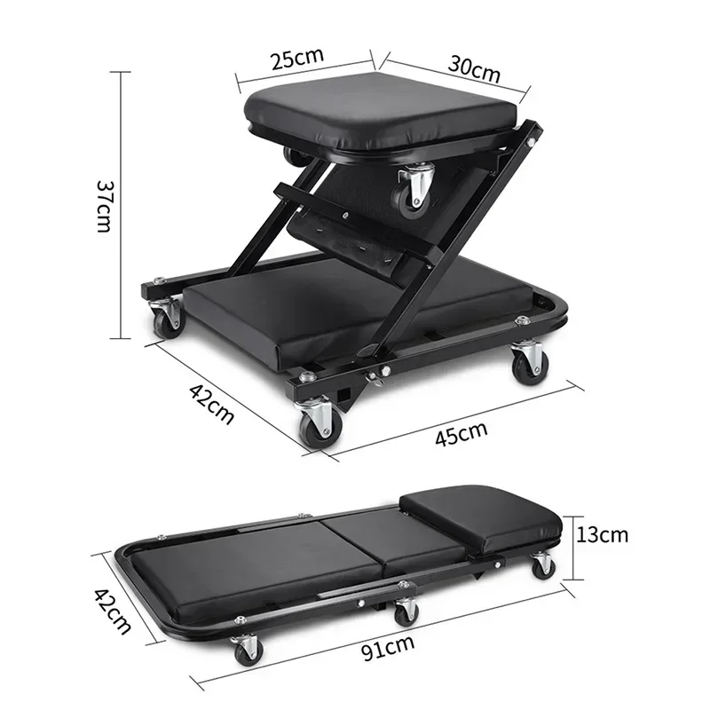 Folding Car Creeper Seat Work  - Garage Creeper Roller 评论和价格